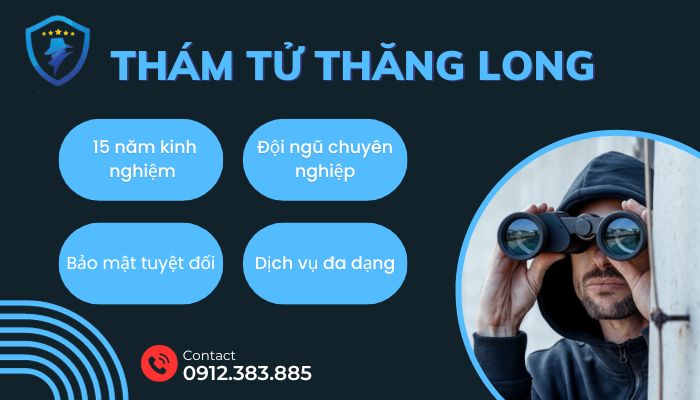 Thăng Long chuyên cung cấp dịch vụ thám tử Hà Nội điều tra nhanh chóng, chính xác